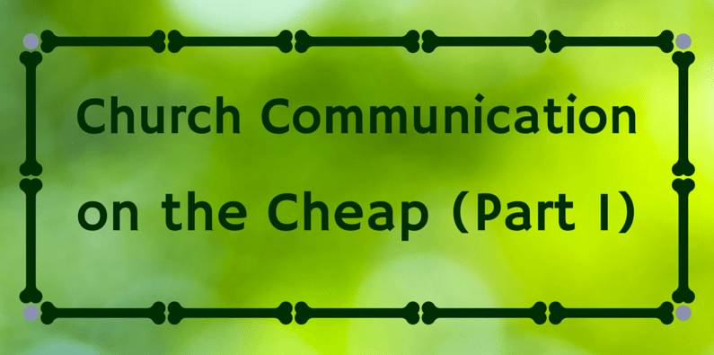 Church Comm Cheap pt 1