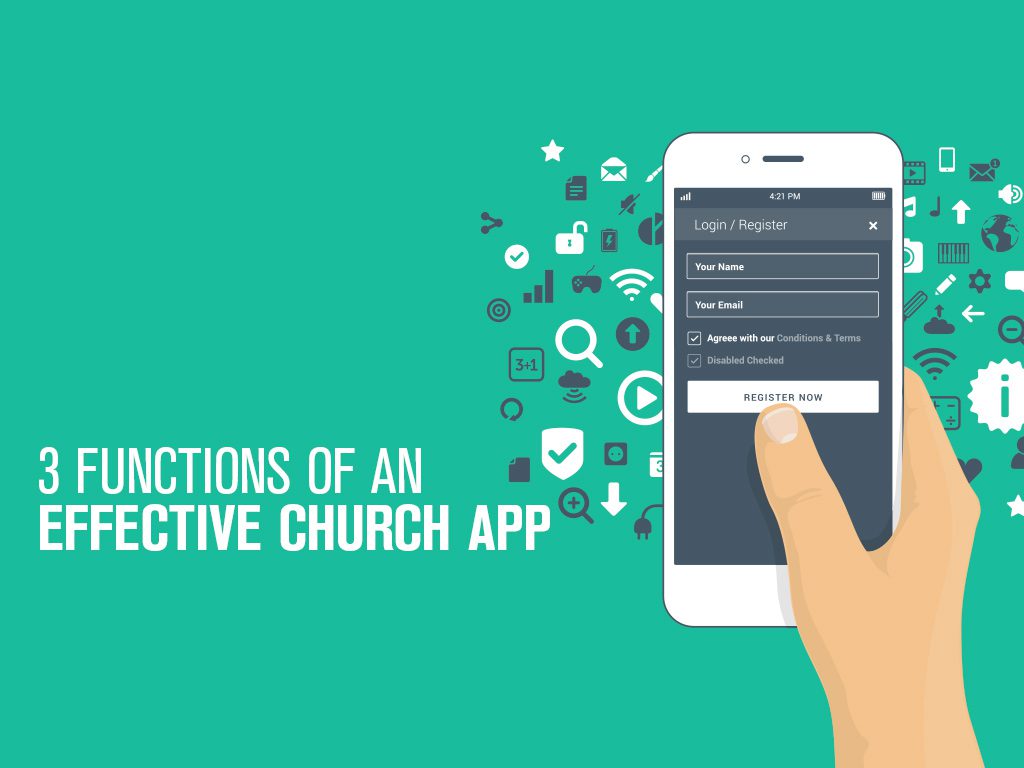 church app, effective functions,
