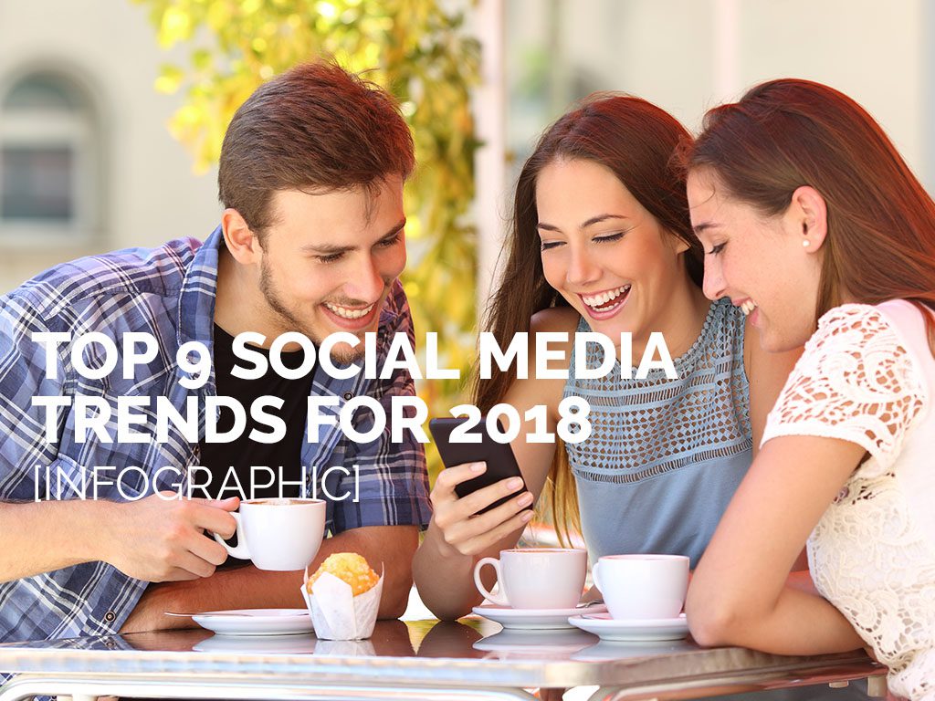 Top 9 Social Media Trends for 2018 Infographic