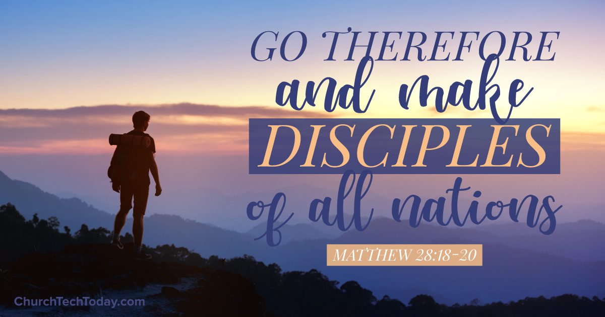 Missions Bible Verse graphic - Matthew 28