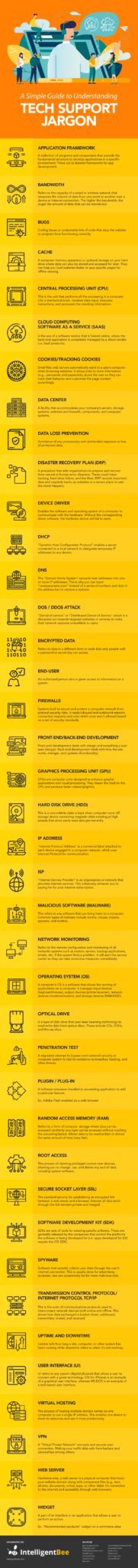 Guide to Understanding Tech Support Jargon Infographic
