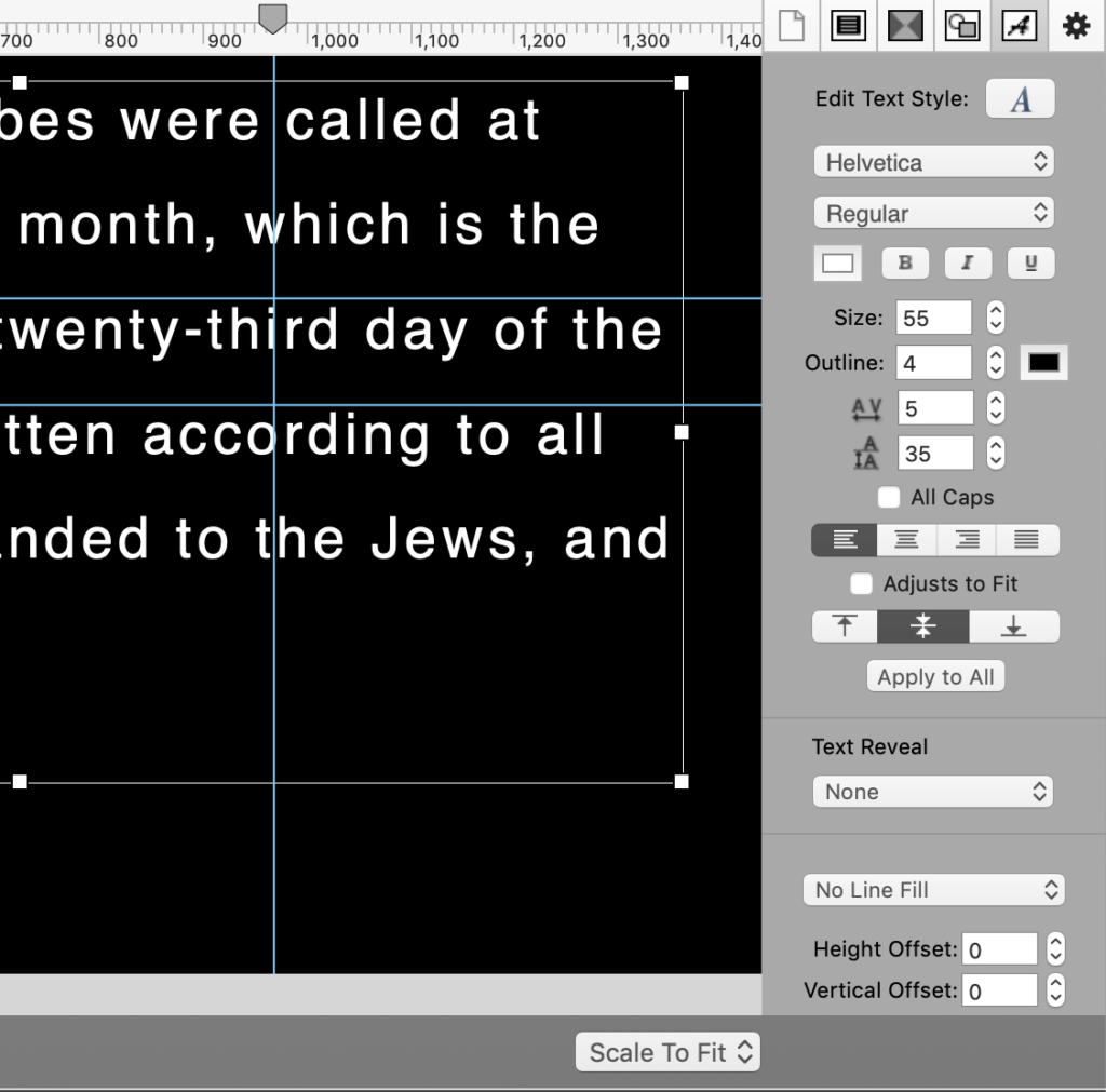 Text formatting in ProPresenter 6 for Mac