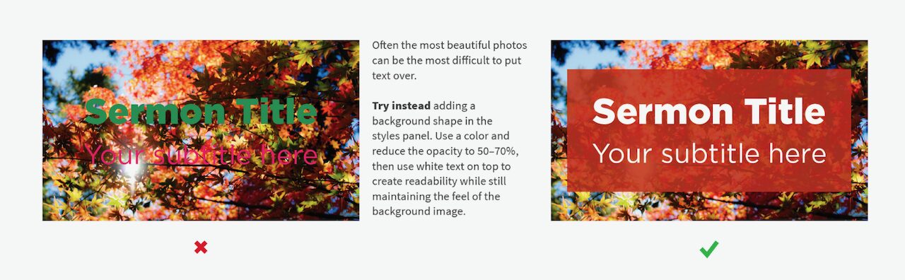 Not considering contrast