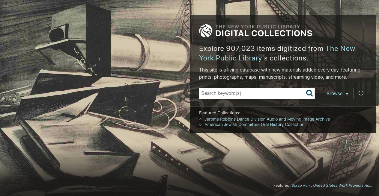 The New York Public Library Digital Collections