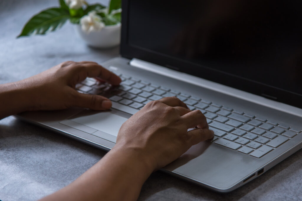 Leveraging Generative AI to Enhance Your Ministry: July 25, 2023 Workshop 1 female hands on laptop keyboard 2021 09 02 10 36 29 utc