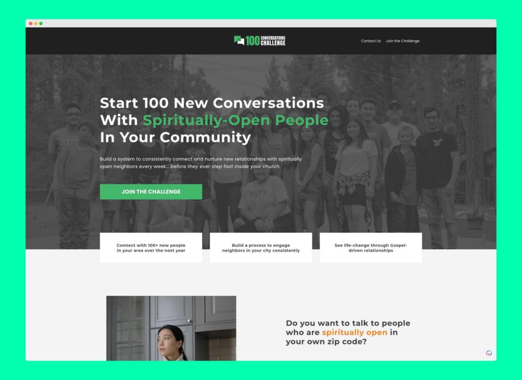 How Your Church Can Engage the Most Spiritually Open Generation With Digital Ministry 3 100 conversations challenge gloo he gets us