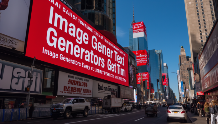 How to fix text in Ai generated images