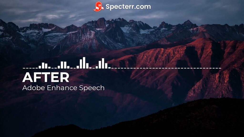 Adobe Enhance Speech Comparison Video Thumbnail