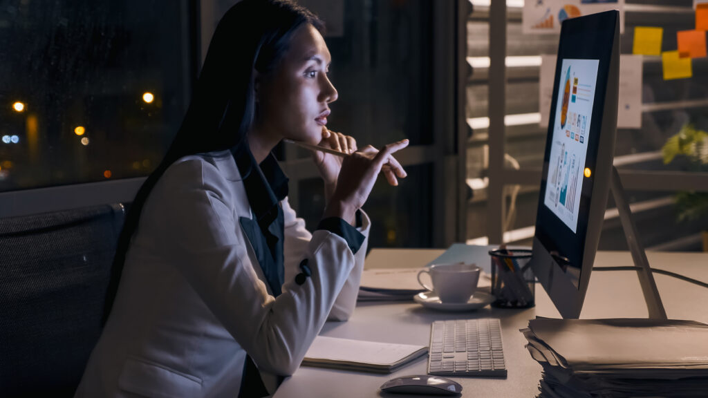 How The Logos Bible Study App Can Help You Prepare Sermons In Half The Time 1 a young businesswoman concentrating on an analysis 2023 11 27 04 55 18 utc