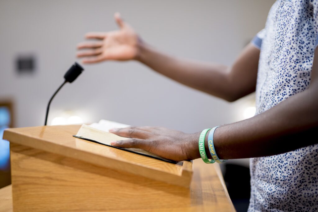 closeup shot of a person reading the bible on a wo 2023 11 27 05 12 23 utc