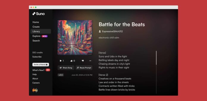 Suno and Udio sued by record labels 2024