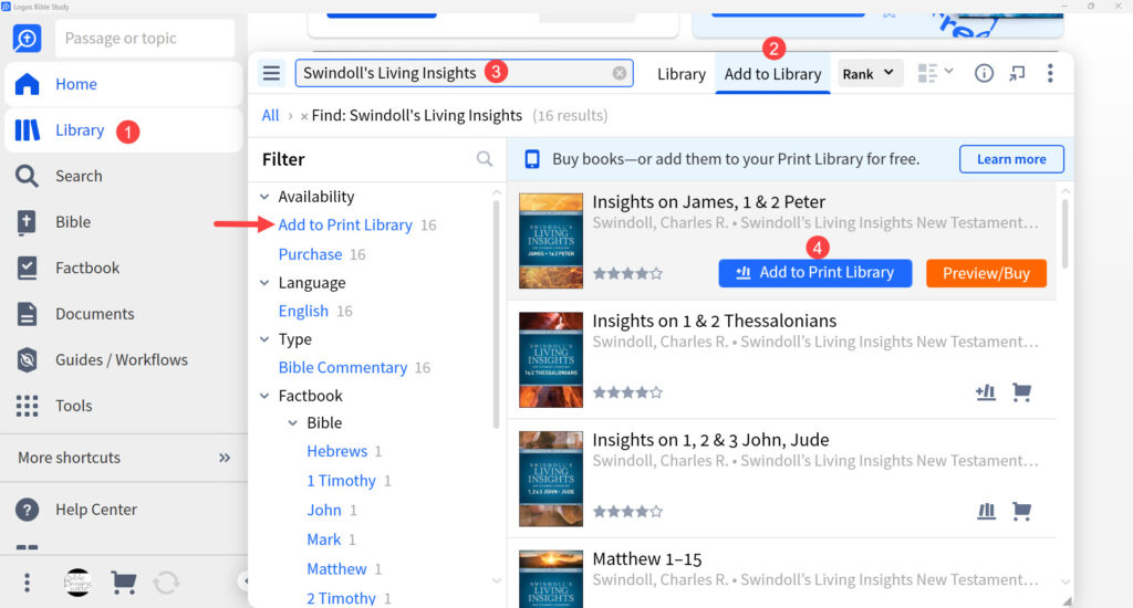 01 Add a Physical Book to Your Logos Library from PC