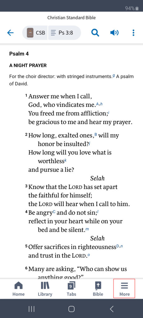 Add a Physical Book to Your Logos Library from Mobile hamburger menu