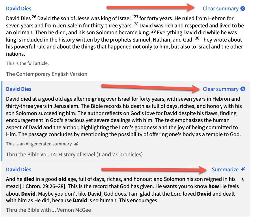 13 summarize search reults