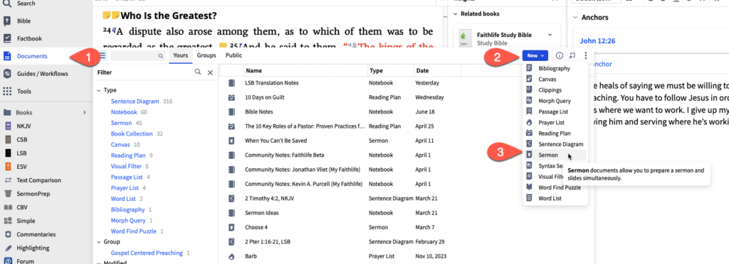 9 new sermon document