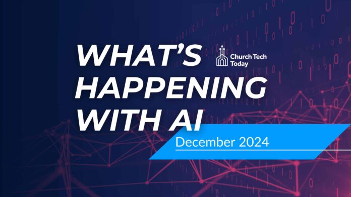 AI and the church news updates