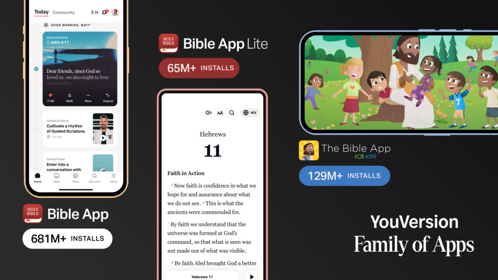 YouVersion Family of Apps Installs