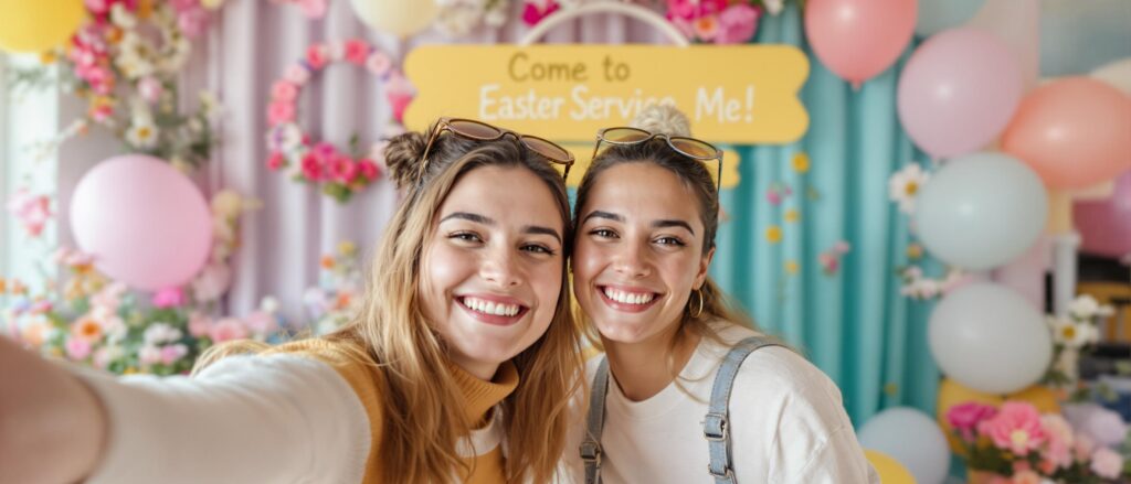 easter promotion selfie