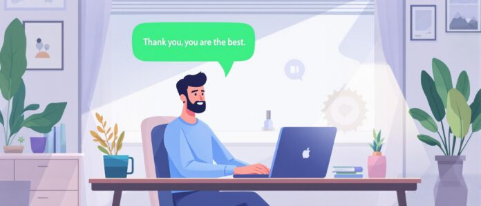 saying thank you to chatgpt