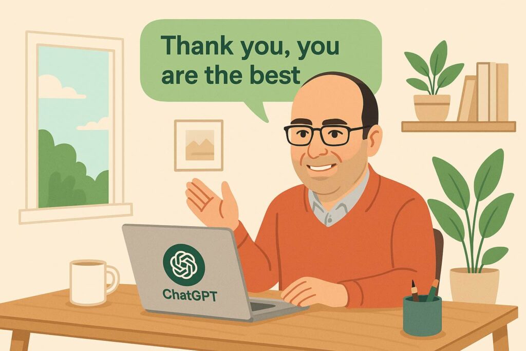 Jon Hirst polite ai prompting