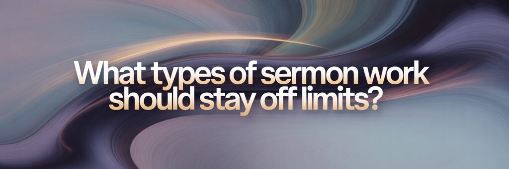 ai limitations sermon writing