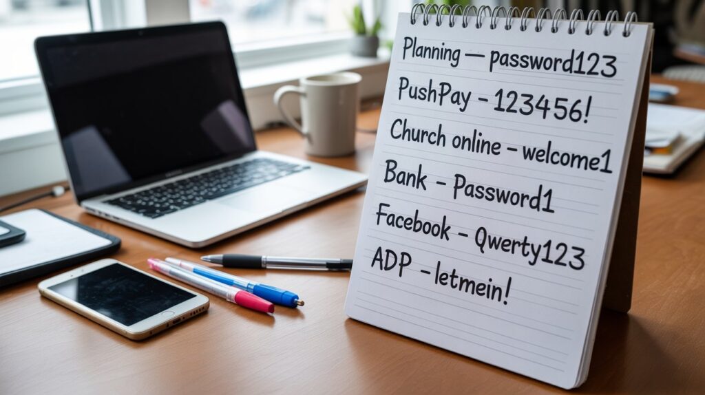 common passwords for churches