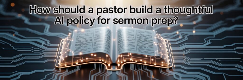 ai sermon prep policy