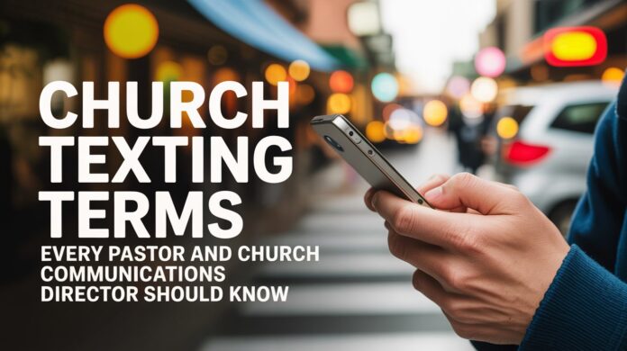 church texting glossary list of terms