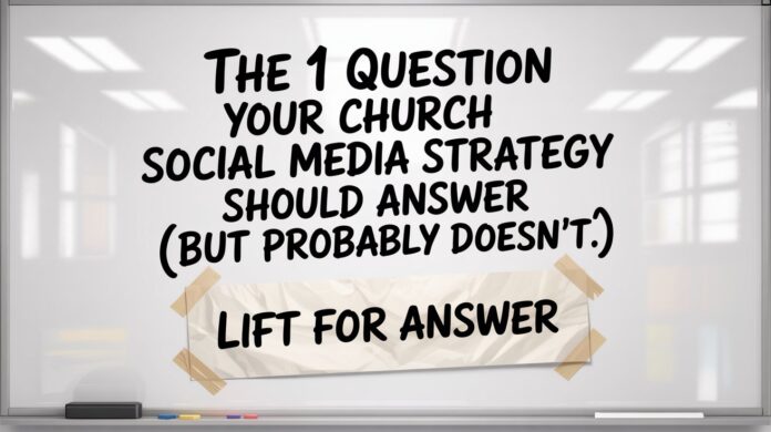 church social media strategy in 2026